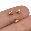 Pierścień oliwka do podwieszania PVD ok. 5x5mm [stal szlachetna, kolor złoty]