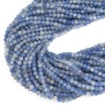 Awenturyn niebieski kula diamentowy szlif ok. 3mm