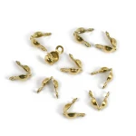 Łapacze dziewczynki ok. 8x4mm [stal szlachetna, kolor złoty PVD] 10szt.