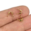 Łapacze dziewczynki ok. 8x4mm [stal szlachetna, kolor złoty] 10szt.