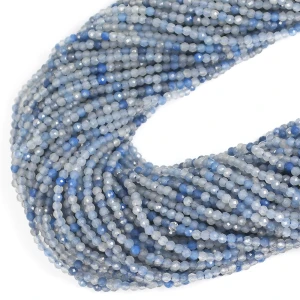 Awenturyn niebieski kula diamentowy szlif ok. 2mm