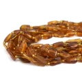 Bursztyn nieregularna bryłka gładka ok. 20x4mm