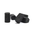Turmalin czarny walec nieregularny ok. 12x7mm - 5 szt.