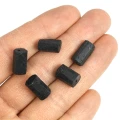 Turmalin czarny walec nieregularny ok. 12x7mm - 5 szt.