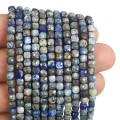 Lapis lazuli kostka fasetowana ok. 4,5x4,5mm