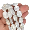 Perła hodowana nieregularny owal ok. 17-15x12x13,5 mm