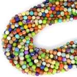 Jaspis cesarski fluo kula gładka ok. 4mm