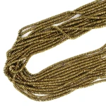 Hematyt ciemne złoto oponka fasetowana ok. 3,5x1,5mm