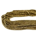 Hematyt ciemne złoto oponka fasetowana ok. 3x2mm