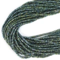 Hematyt niebiesko zielony oponka fasetowana ok. 2x1,2mm