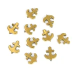 Kotwica złoto 13x11x3mm 1szt. [przekładka, metal]