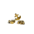 Kotwica złoto 13x11x3mm [przekładka, metal]