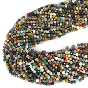 Jaspis oceaniczny kula fasetowana ok. 3mm