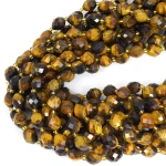Tygrysie oko oliwka fasetowana ok. 10x8,5mm