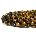Tygrysie oko oliwka fasetowana ok. 10x8,5mm