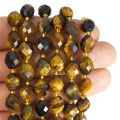 Tygrysie oko oliwka fasetowana ok. 10x8,5mm