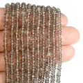 Kwarc dymny nieregularna oponka gładka ok. 3,5-4x2-2,5mm