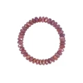 Bransoletka rubin oponka fasetowana ok. 8x4,5mm