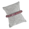 Bransoletka rubin oponka fasetowana ok. 8x4,5mm