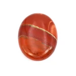Jaspis czerwony owal gładki 7 ok. 4,5x3,5x1,5cm