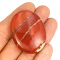 Jaspis czerwony owal gładki 7 ok. 4,5x3,5x1,5cm