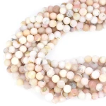 Opal różowy kula matowa ok. 6mm