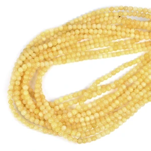Kalcyt żółty jednolity kula gładka ok. 4,5mm