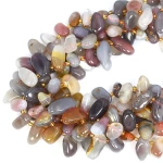 Agat mix sopel płaski ok. 20-13x10-7mm