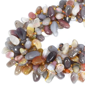 Agat mix sopel płaski ok. 20-13x10-7mm