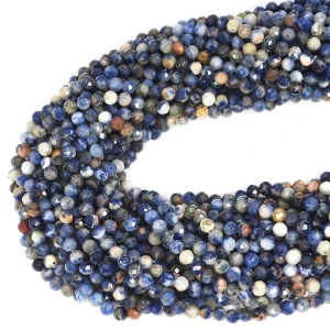 Sodalit mix kula fasetowana ok. 4,3mm