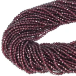 Granat kula fasetowana ok. 3,3mm