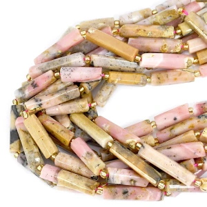 Opal peruwiański szlifowany walec nieregularny ok. 31-18x7-6mm