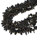 Turmalin czarny nieregularny sopel płaski ok. 12-23x3,2-7mm