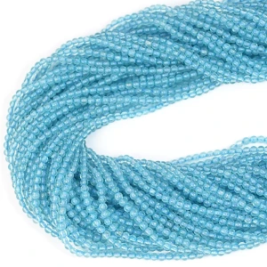 Topaz błękitny kula gładka ok. 2,5mm
