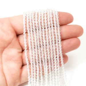 Kryształ górski kula fasetowana ok. 3mm 