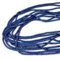 Hematyt granatowy mat kostka obłe krawędzie ok. 3x3mm [sznur 40cm]