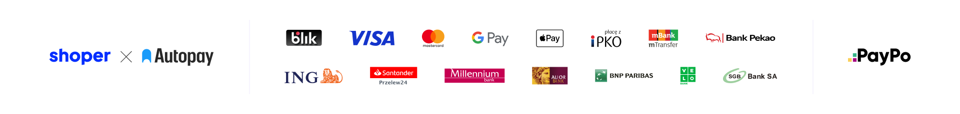 Banery płatności online + płatności kartą + PayPo